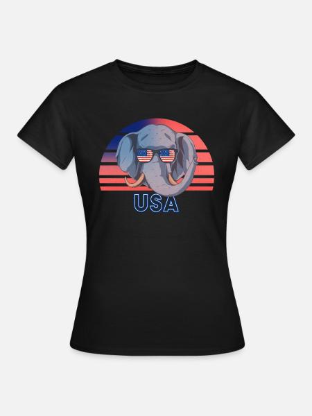 USA - Frauen T-Shirt - Schwarz