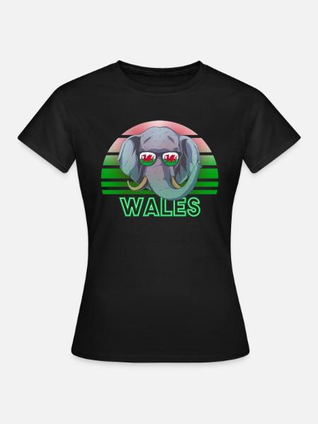 Wales - Frauen T-Shirt - Schwarz