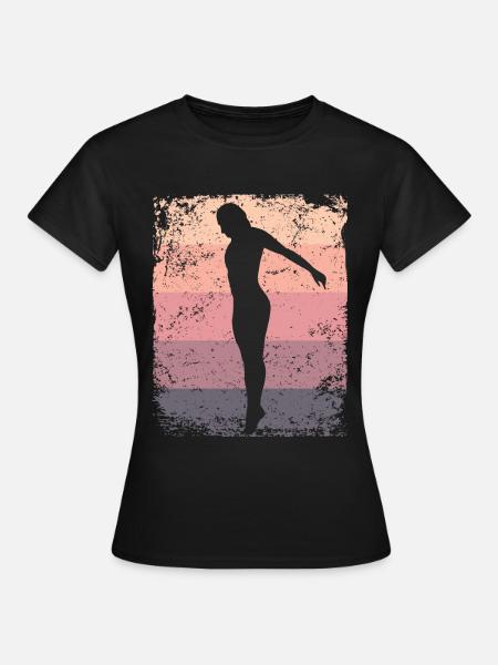 Synchronisierter Wassertaucher High Diver - Frauen T-Shirt - Schwarz