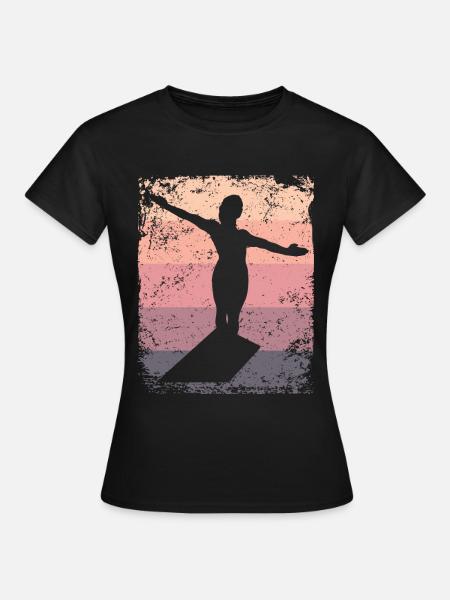 Synchronisierter Wassertaucher High Diver - Frauen T-Shirt - Schwarz