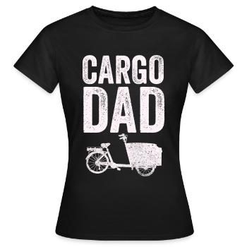 Cargo Dad Cargo Bike Cargobike - Women's T-Shirt - black - Front - AI Model Female 172 dark (172cm)