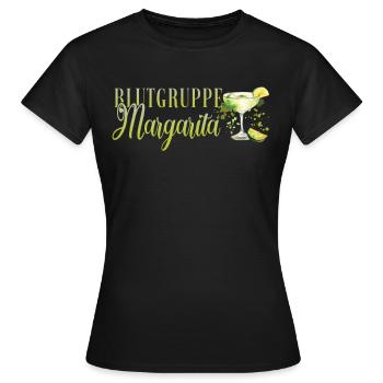 Blutgruppe Margarita Tequila Junggesellenabschied - Frauen T-Shirt - Schwarz - Vorne - AI Model Female 172 dark (172cm)