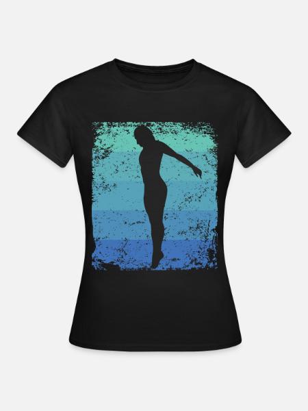 Diving, Artistic Jumping, Synchronized Diving - Women's T-Shirt - black