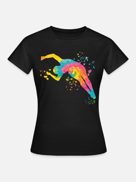Synchronisierter Wassertaucher High Diver - Frauen T-Shirt - Schwarz