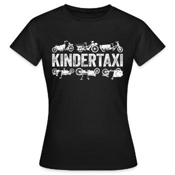 Fracht Kindertaxi Fracht Fahrrad Cargobike - Frauen T-Shirt - Schwarz - Vorne - AI Model Female 172 dark (172cm)