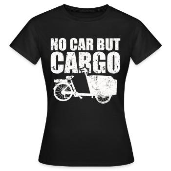 Not a car, but a cargo bike cargo bike - Women's T-Shirt - black - Front - AI Model Female 172 dark (172cm)