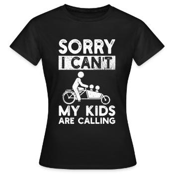 Cargo Bike Cargo Bike Cargo Bike - Women's T-Shirt - black - Front - AI Model Female 172 dark (172cm)