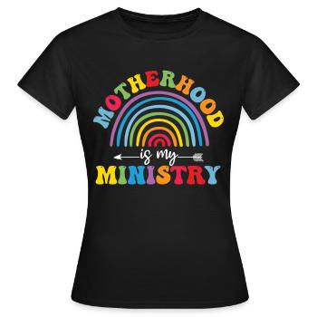 La maternité est mon ministère - T-shirt Femme - noir - Devant - AI Model Female 172 dark (172cm)
