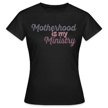La maternité est mon ministère - T-shirt Femme - noir - Devant - AI Model Female 172 dark (172cm)