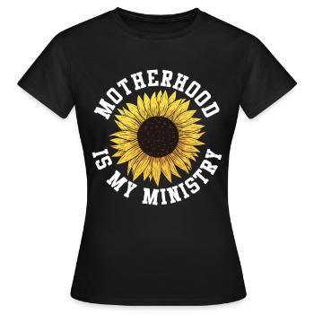 La maternité est mon ministère - T-shirt Femme - noir - Devant - AI Model Female 172 dark (172cm)