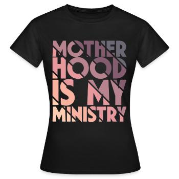La maternité est mon ministère - T-shirt Femme - noir - Devant - AI Model Female 172 dark (172cm)