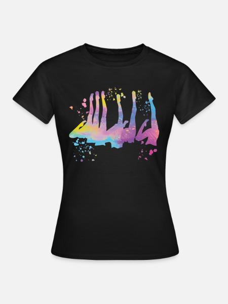 Artistic Swim Team Synchronschwimmen - Frauen T-Shirt - Schwarz