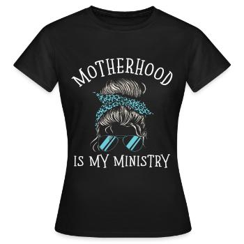 La maternité est mon ministère - T-shirt Femme - noir - Devant - AI Model Female 172 dark (172cm)