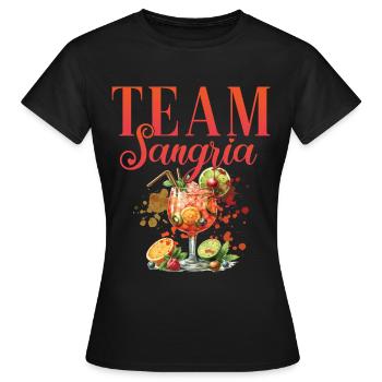 Cocktail Bartender Team Sangria - T-shirt Femme - noir - Devant - AI Model Female 172 dark (172cm)