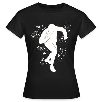 Lanceur de poids Colorsplash Lancer de poids - T-shirt Femme - noir - Devant - AI Model Female 172 dark (172cm)