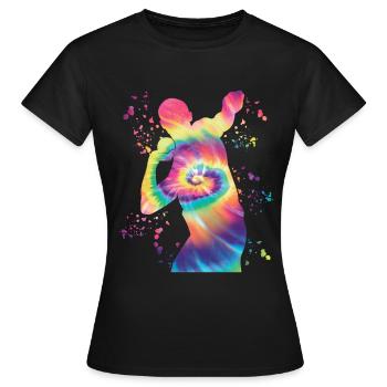 Lanceur de poids Colorsplash Lancer de poids - T-shirt Femme - noir - Devant - AI Model Female 172 dark (172cm)