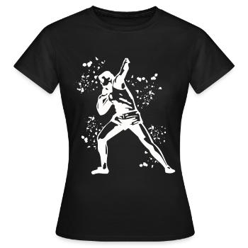 Lanceur de poids Colorsplash Lancer de poids - T-shirt Femme - noir - Devant - AI Model Female 172 dark (172cm)