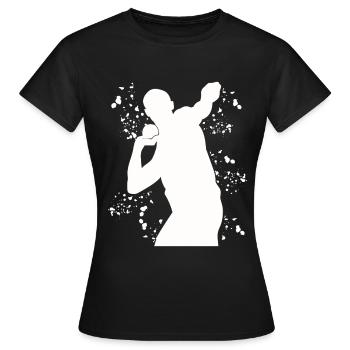 Lanceur de poids Colorsplash Lancer de poids - T-shirt Femme - noir - Devant - AI Model Female 172 dark (172cm)