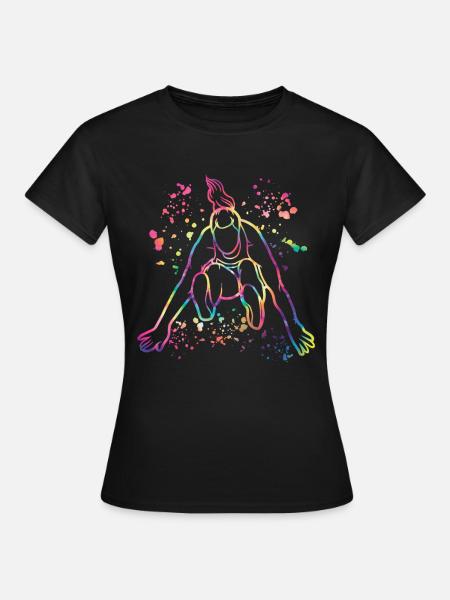 Weitspringer Weitspringen Kinder Weitsprung - Frauen T-Shirt - Schwarz