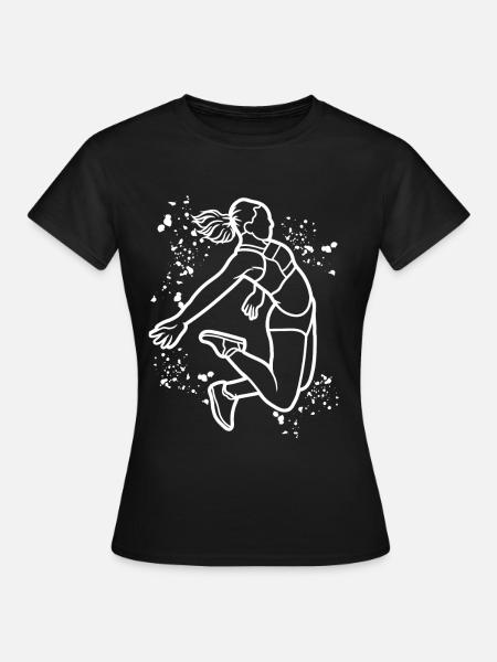Weitspringer Weitspringen Kinder Weitsprung - Frauen T-Shirt - Schwarz