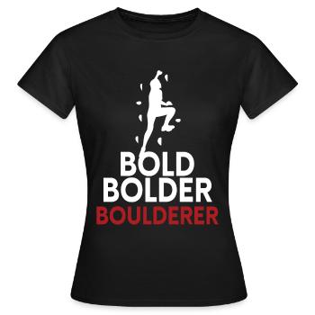 Bold Bolder Bloc de bloc - T-shirt Femme - noir - Devant - AI Model Female 172 dark (172cm)