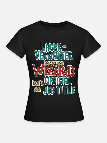 Lagerverwalter Wizard - Frauen T-Shirt - Schwarz