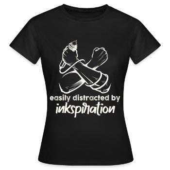 Poetry Slam Ink Stimulation Slam Poetry - Women's T-Shirt - black - Front - AI Model Female 172 dark (172cm)