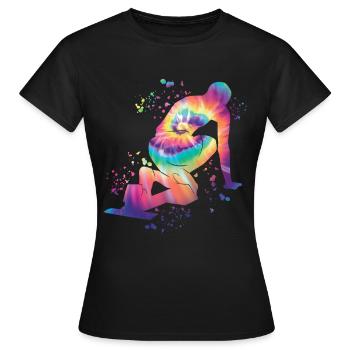 Sprinter Colorsplash Sprintender Sprint - Frauen T-Shirt - Schwarz - Vorne - AI Model Female 172 dark (172cm)