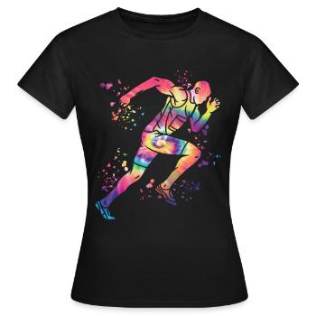 Sprinter Colorsplash Sprintender Sprint - T-shirt Femme - noir - Devant - AI Model Female 172 dark (172cm)