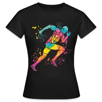 Sprinter Colorsplash Sprintender Sprint - T-shirt Femme - noir - Devant - AI Model Female 172 dark (172cm)