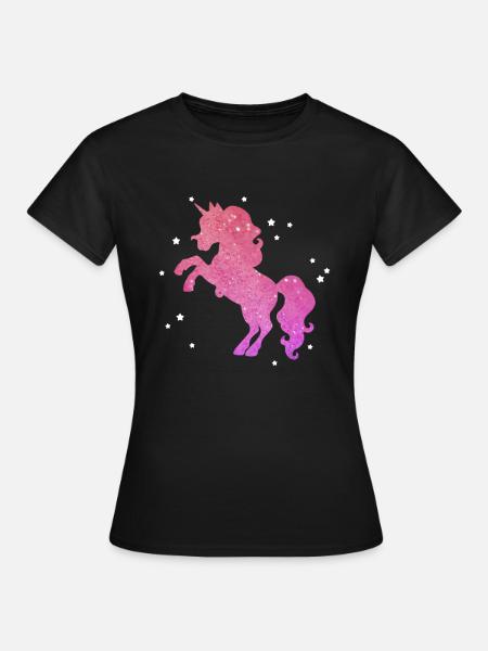 Süßes Pferd süßes Pony - Frauen T-Shirt - Schwarz