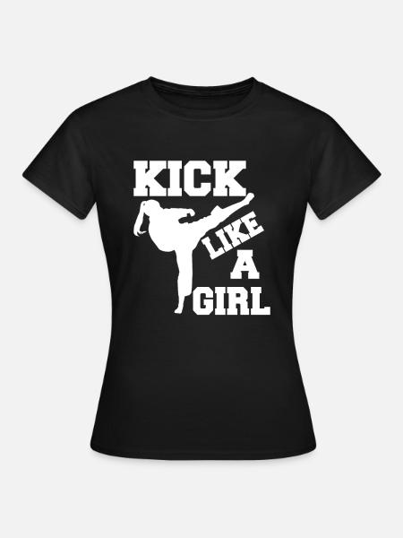 Karate Mädchen Kampfkunst Frauen - Frauen T-Shirt - Schwarz