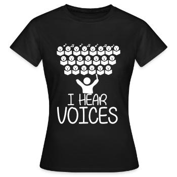 Orchestre de chanteurs choriste Orchestre - T-shirt Femme - noir - Devant - AI Model Female 172 dark (172cm)