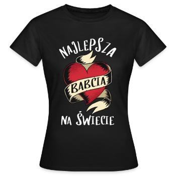 Najlepsza Babcia na Swiecie Beste Oma - Frauen T-Shirt - Schwarz - Vorne - AI Model Female 172 dark (172cm)
