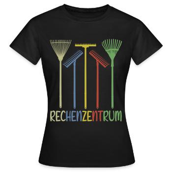 Garten Rechen Rechenzentrum - Frauen T-Shirt - Schwarz - Vorne - AI Model Female 172 dark (172cm)