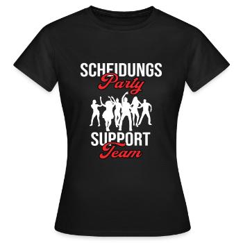 Geschieden Scheidungsparty Scheidung Trennung - Frauen T-Shirt - Schwarz - Vorne - AI Model Female 172 dark (172cm)