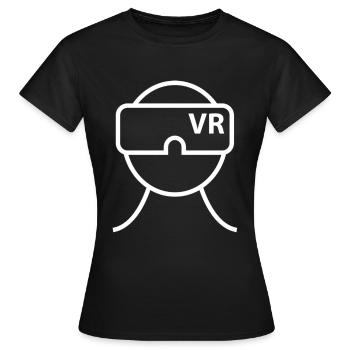 VR Lunettes de réalité virtuelle Réalité virtuelle - T-shirt Femme - noir - Devant - AI Model Female 172 dark (172cm)