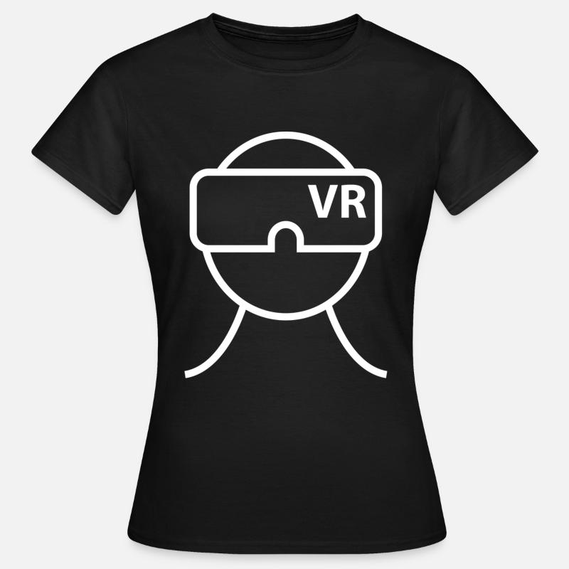 VR Virtual Reality Glasses Virtual Reality - Women's T-Shirt - black