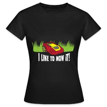 Tondeuse à gazon Robot Tondeuse à gazon Robot Tondeuse à gazon - T-shirt Femme - noir - Devant - AI Model Female 172 dark (172cm)
