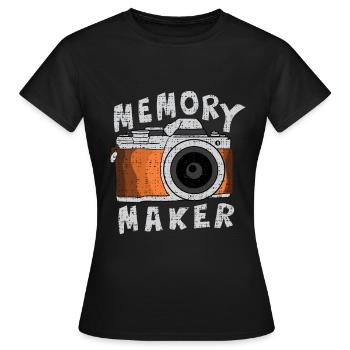 Photographer Photo Camera Photography Photo Shoot - Women's T-Shirt - black - Front - AI Model Female 172 dark (172cm)