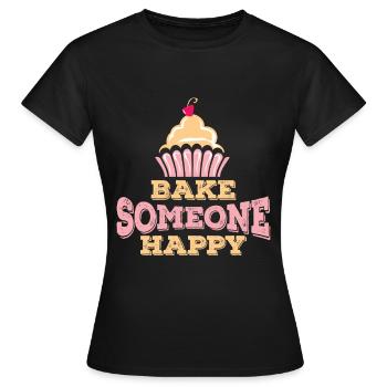 Boulanger Confiseur Gâteau Gâteau Confiserie - T-shirt Femme - noir - Devant - AI Model Female 172 dark (172cm)