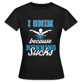 Nageur Nageur Nageur - T-shirt Femme - noir - Devant - AI Model Female 172 dark (172cm)