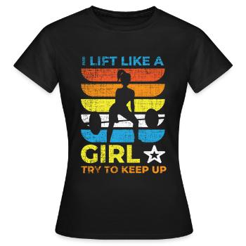 Musculation Musculation Fitness Renforcement musculaire - T-shirt Femme - noir - Devant - AI Model Female 172 dark (172cm)