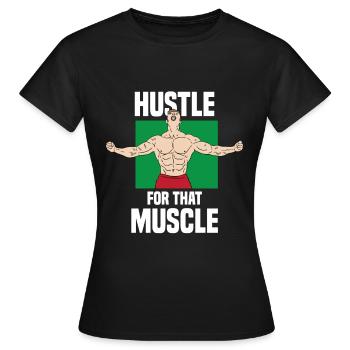 Musculation Musculation Fitness Renforcement musculaire - T-shirt Femme - noir - Devant - AI Model Female 172 dark (172cm)