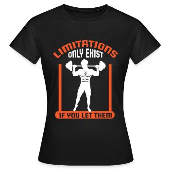 Musculation Musculation Fitness Renforcement musculaire - T-shirt Femme - noir - Devant - AI Model Female 172 dark (172cm)