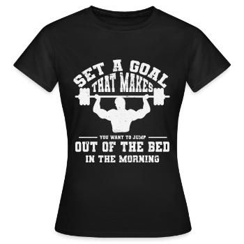 Musculation Musculation Fitness Renforcement musculaire - T-shirt Femme - noir - Devant - AI Model Female 172 dark (172cm)