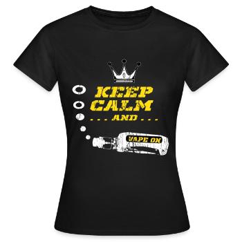 E-Cigarette E-Shisha Vapor Liquid - Women's T-Shirt - black - Front - AI Model Female 172 dark (172cm)