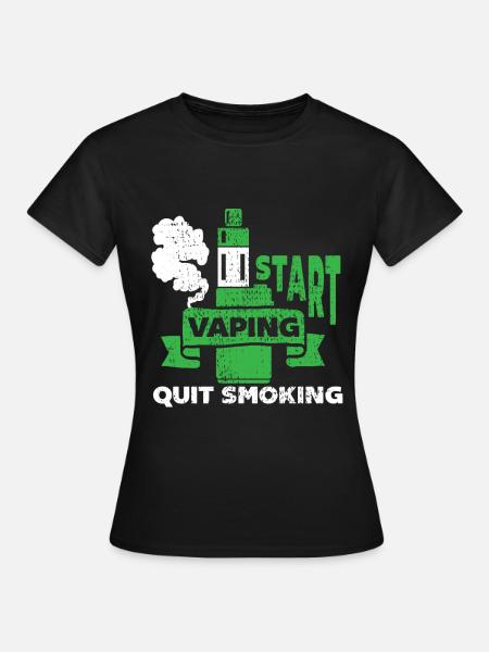 E-Zigarette E-Shisha Dampf Liquid - Frauen T-Shirt - Schwarz