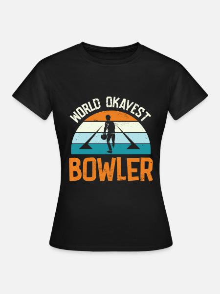 Bowling Bowlingkugel Bowlingbahn Strike - Frauen T-Shirt - Schwarz