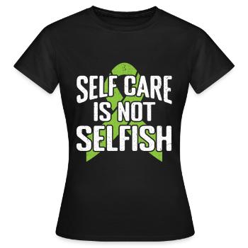 Yoga de méditation auto-guérisseur - T-shirt Femme - noir - Devant - AI Model Female 172 dark (172cm)